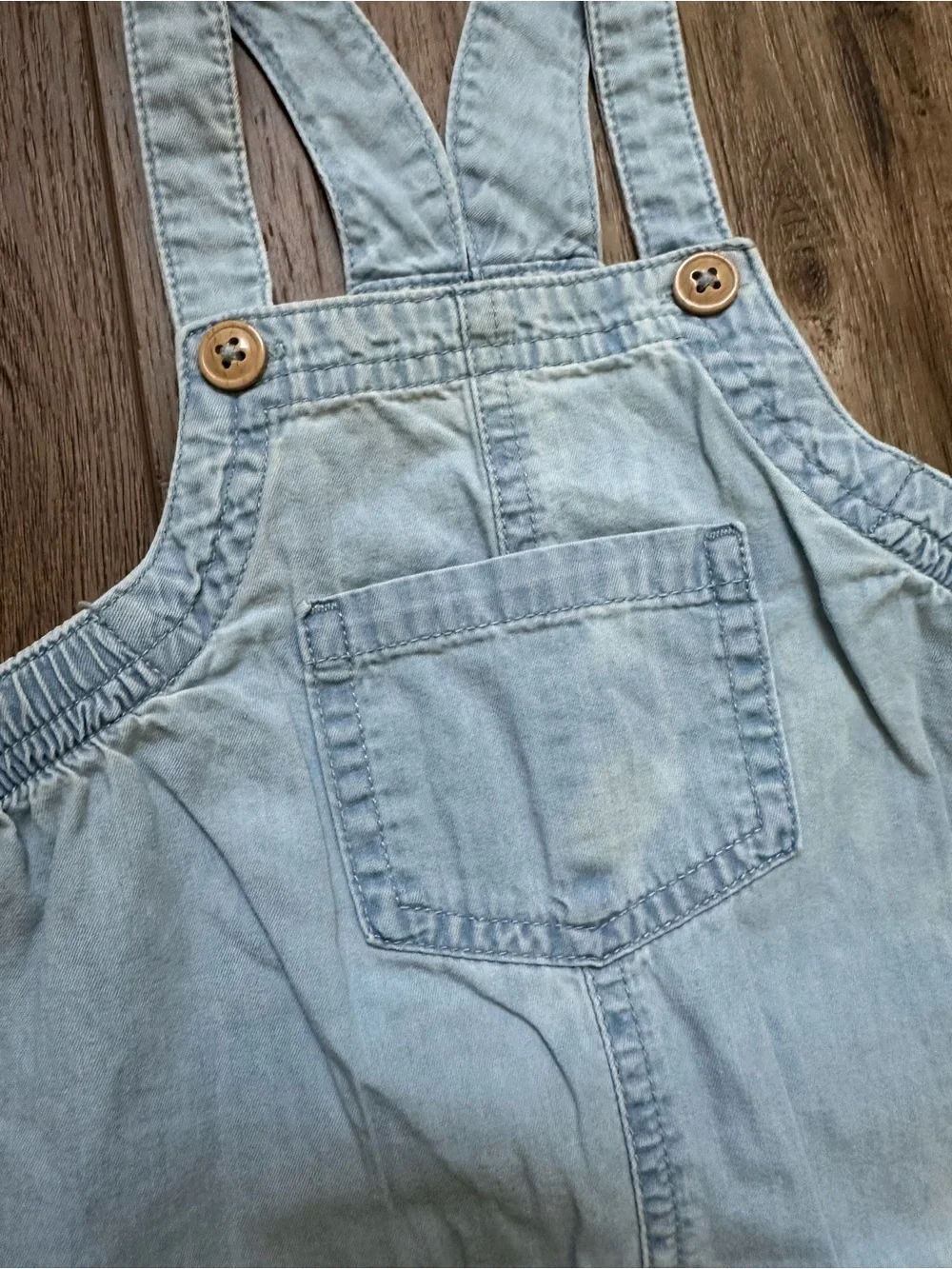 Carter’s Infant Chambray Overalls, Unisex, Light, Soft, Buttons, Casual, 6-9m